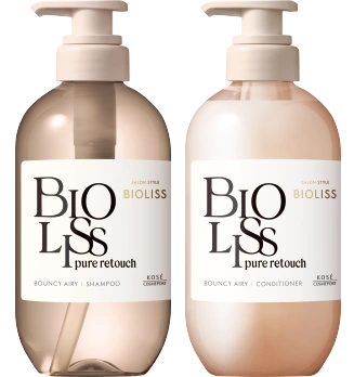 Kose Bioliss Pure Retouch Bouncy Airy Shampoo & Conditioner Set [480ml x 2]	
